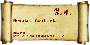 Novotni Adelinda névjegykártya